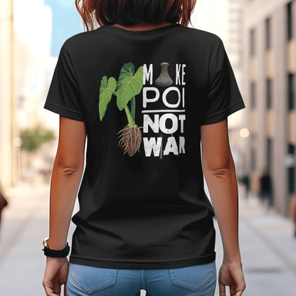 Make Poi Not War, Hawaii, Back Print T-Shirt
