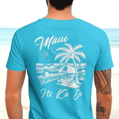 Maui No Ka Oi Hawaii, Back Print T-Shirt