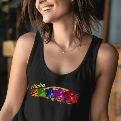 Pop Art Hibiscus, Hawaii Tank Top