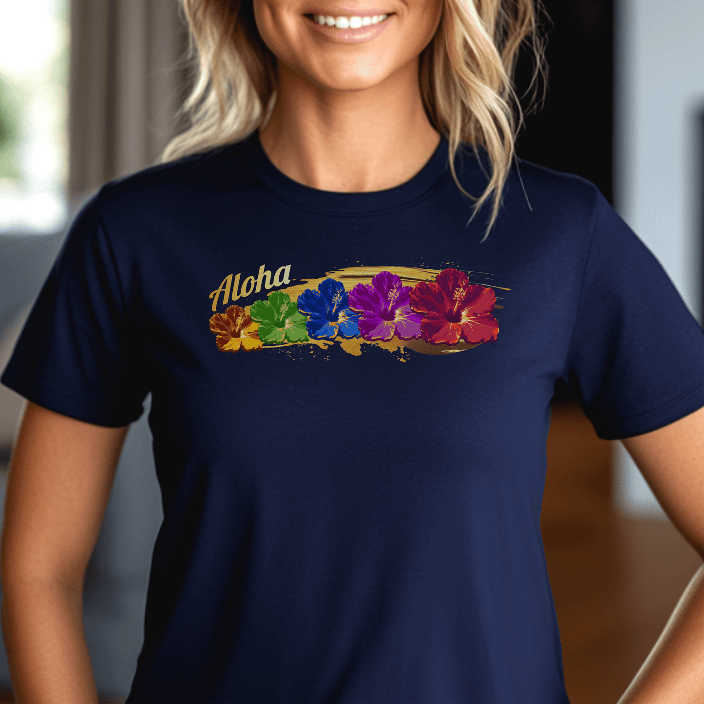Pop Art Hibiscus, Hawaii, Womens Fit T-Shirt