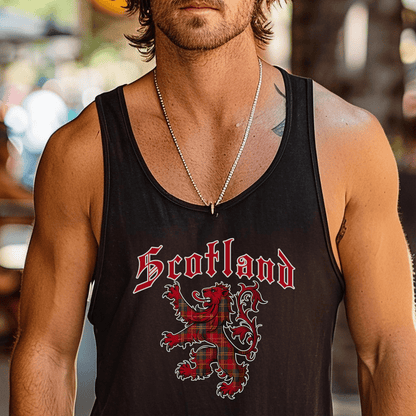 Tartan Lion Rampant, Scotland, UK Tank Top