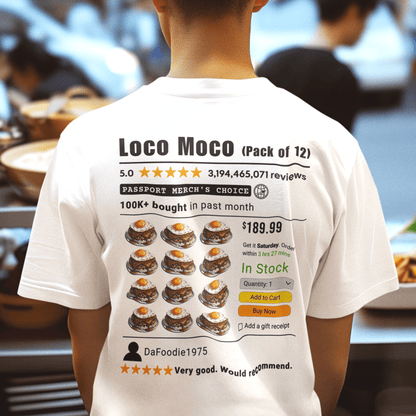 Loco Moco (5-Star Buy Now Edition), Hawaii, Back Print T-Shirt