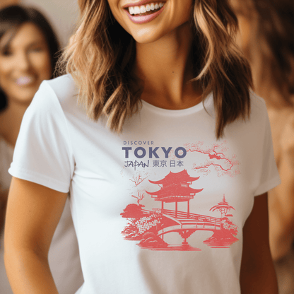 Discover Tokyo Japan, Womens Fit T-Shirt