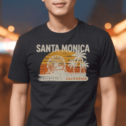 Santa Monica, California - 80's Vintage T-Shirt
