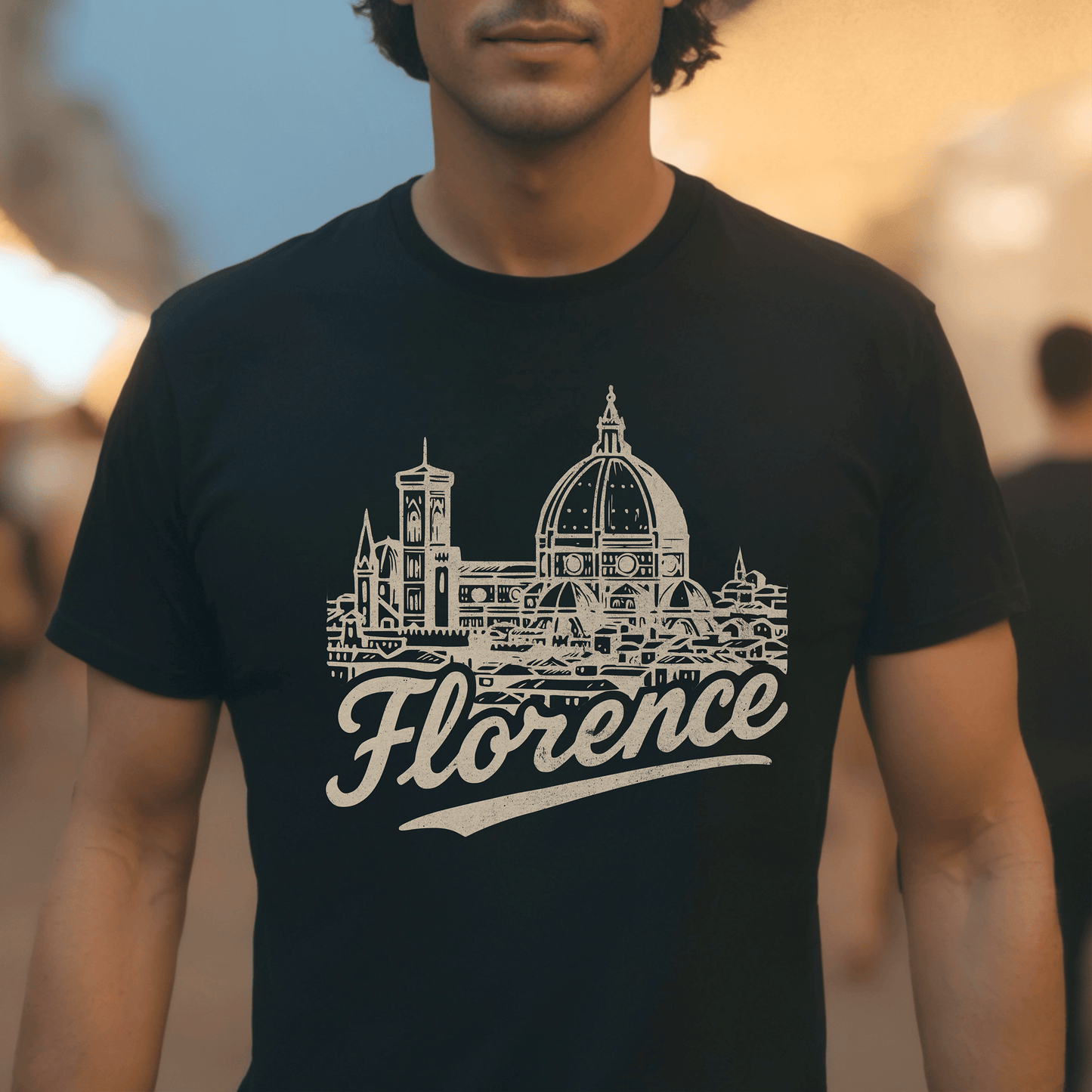 Monochrome Dreams of Florence, Italy T-Shirt