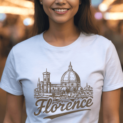 Monochrome Dreams of Florence, Italy T-Shirt