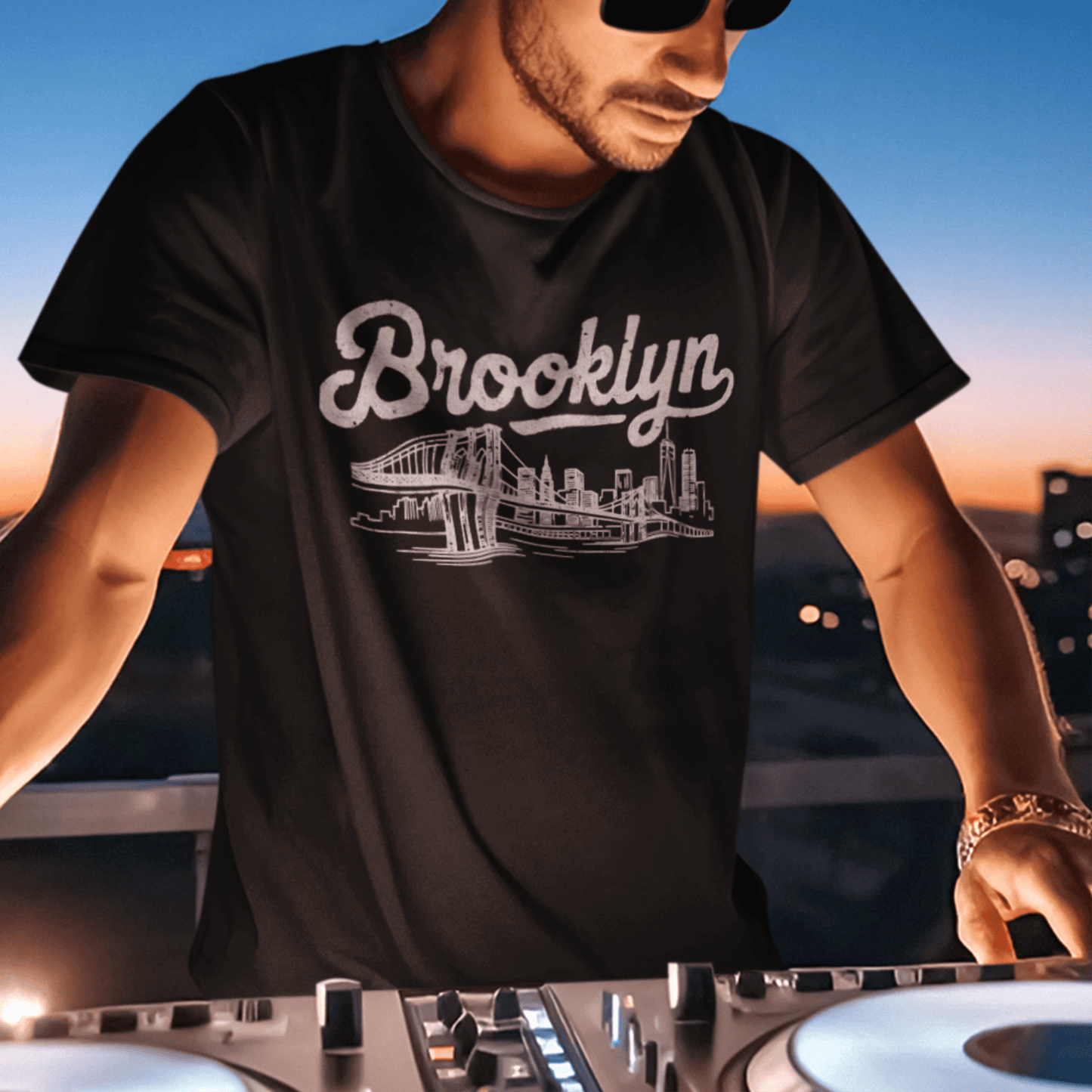 Vintage Brooklyn Monochrome, New York T-Shirt