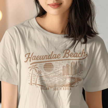 Vintage Haeundae Beach, Busan, Korea T-Shirt