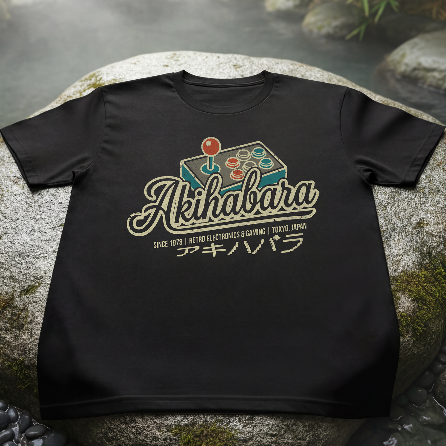 Akihabara Retro Joystick, Japan T-Shirt