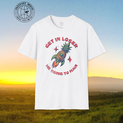 Pineapple Rocket Ship to Maui, Hawaii T-Shirt