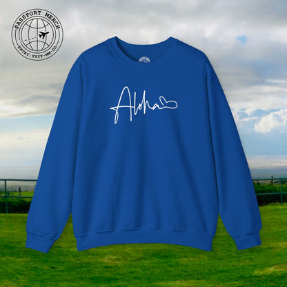 Aloha Heart Signature, Hawaii Crewneck