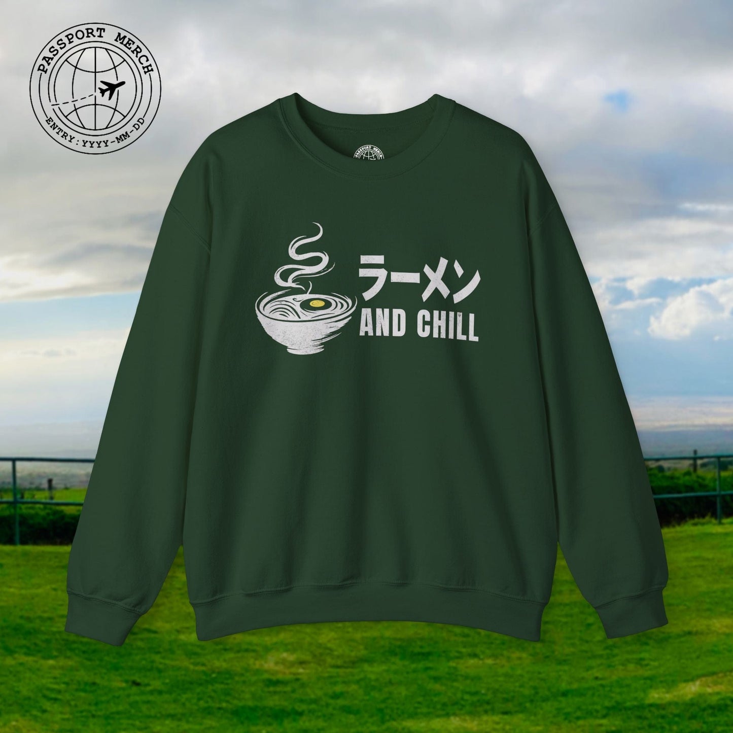 Ramen and Chill, Japan Crewneck