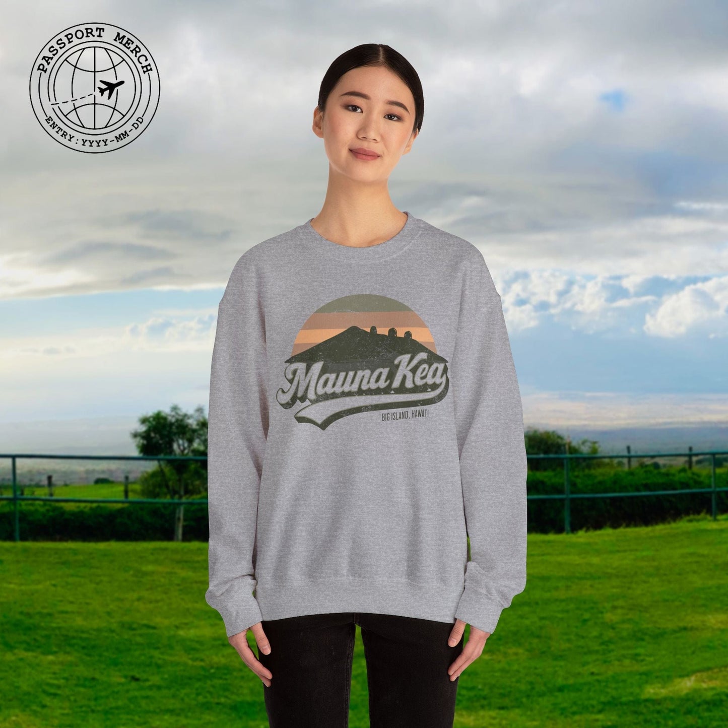 Vintage Mauna Kea, Big Island, Hawaii Crewneck