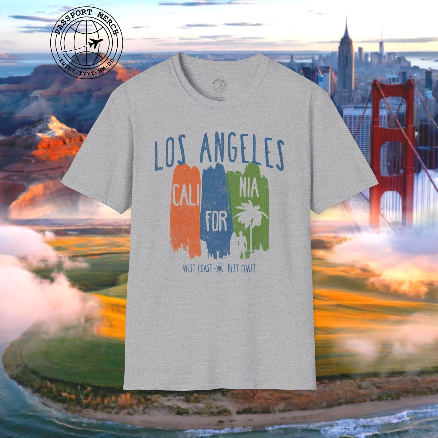 Los Angeles, West Coast Best Coast California T-Shirt