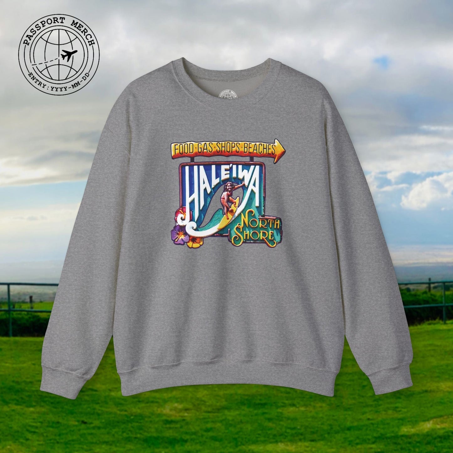 Signs of Wanderlust, Hale'iwa (South) Oahu, Hawaii Crewneck