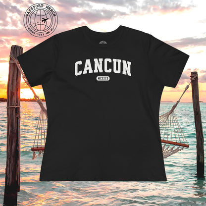 Classic Athletic (Bucket List Edition), Cancun, Mexico, Womens Fit T-Shirt