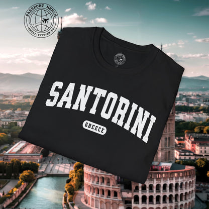 Classic Athletic (Bucket List Edition), Santorini, Greece T-Shirt