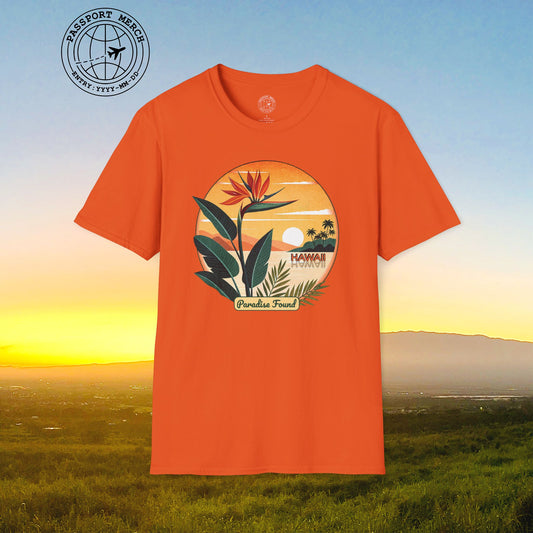 Retro (Bird of) Paradise Found, Hawaii T-Shirt