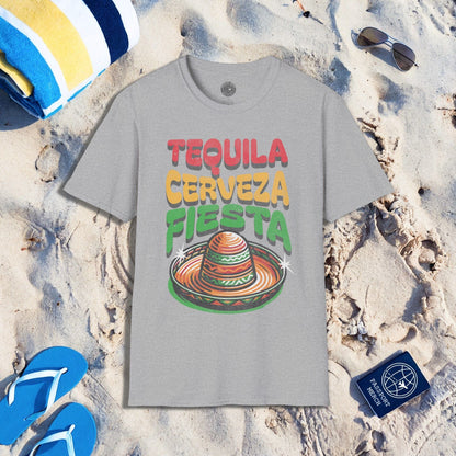 Tequila Cerveza Fiesta Mexico T-Shirt