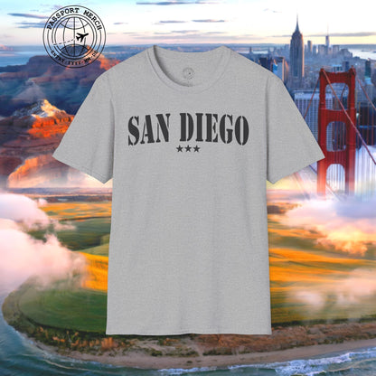 Classic Military, San Diego, California T-Shirt