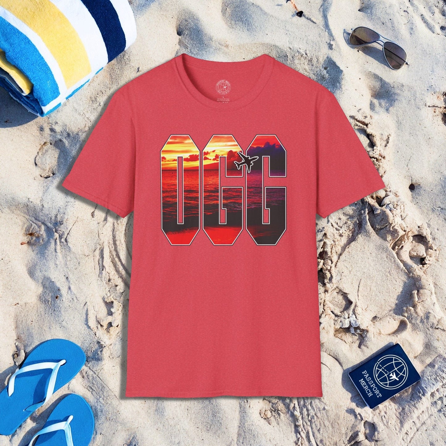 Airport Window ✈️ Kahului Maui Hawaii OGG T-Shirt