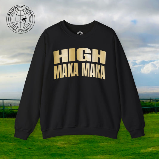 Bullion Gold High Maka Maka, Hawaii Crewneck