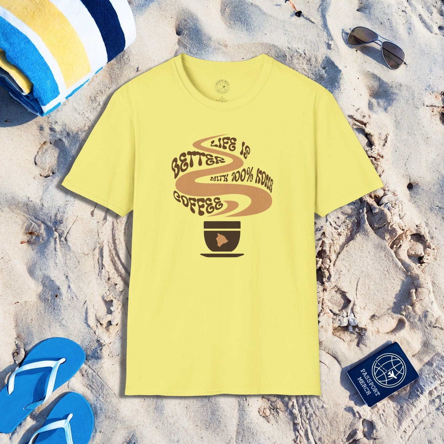 Life is better with 100% Kona Coffee, Hawaii T-Shirt