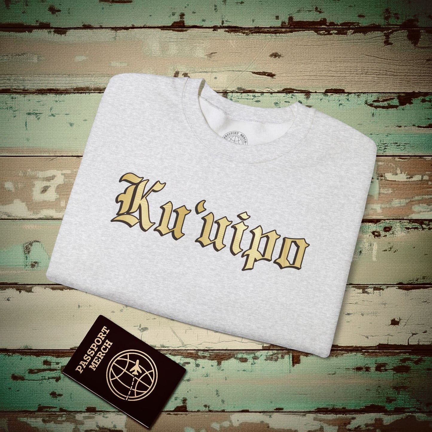 24-Karat Gold Ku'uipo (Hawaiian Jewelry Style) Crewneck Ash / S