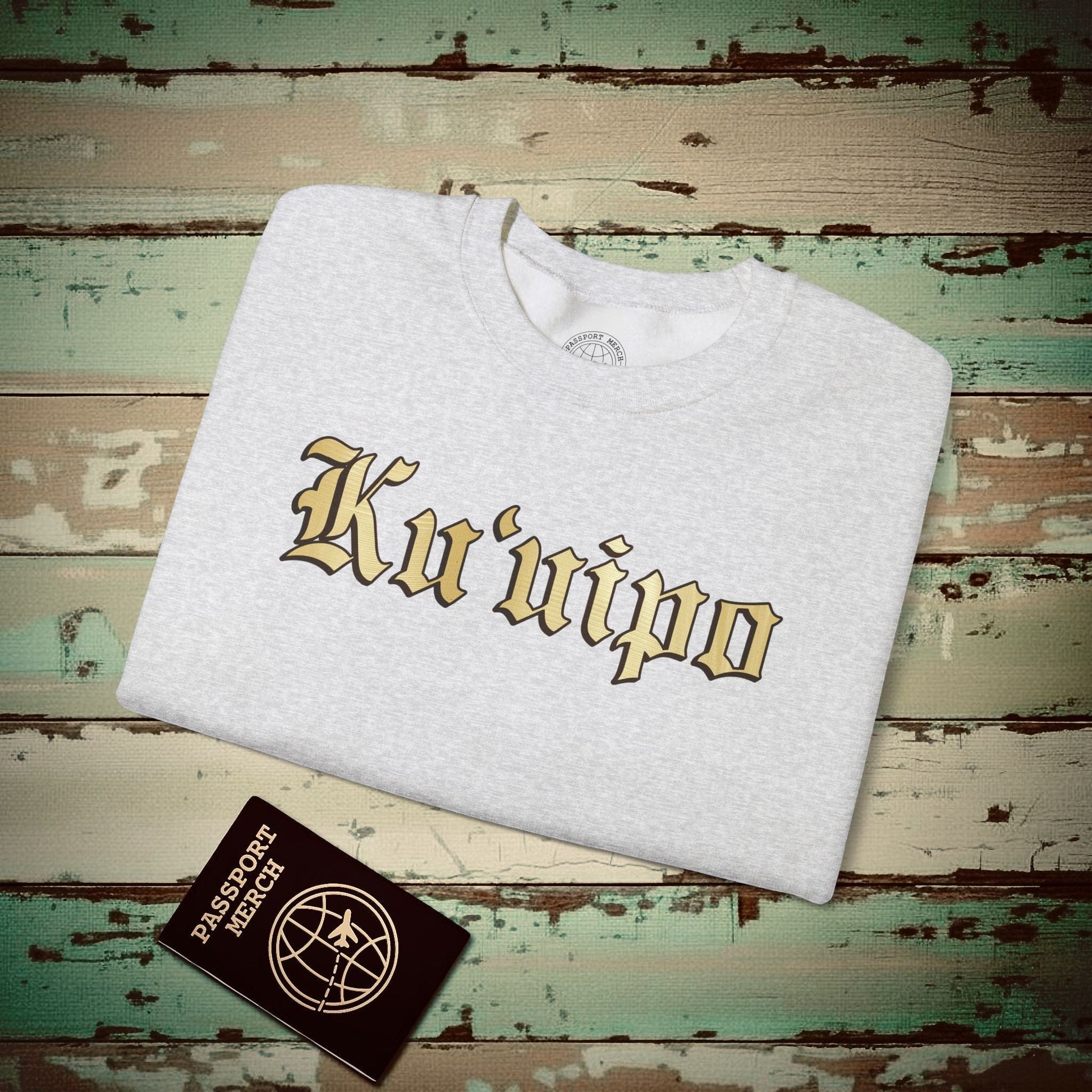 24-Karat Gold Ku'uipo (Hawaiian Jewelry Style) Crewneck Ash / S