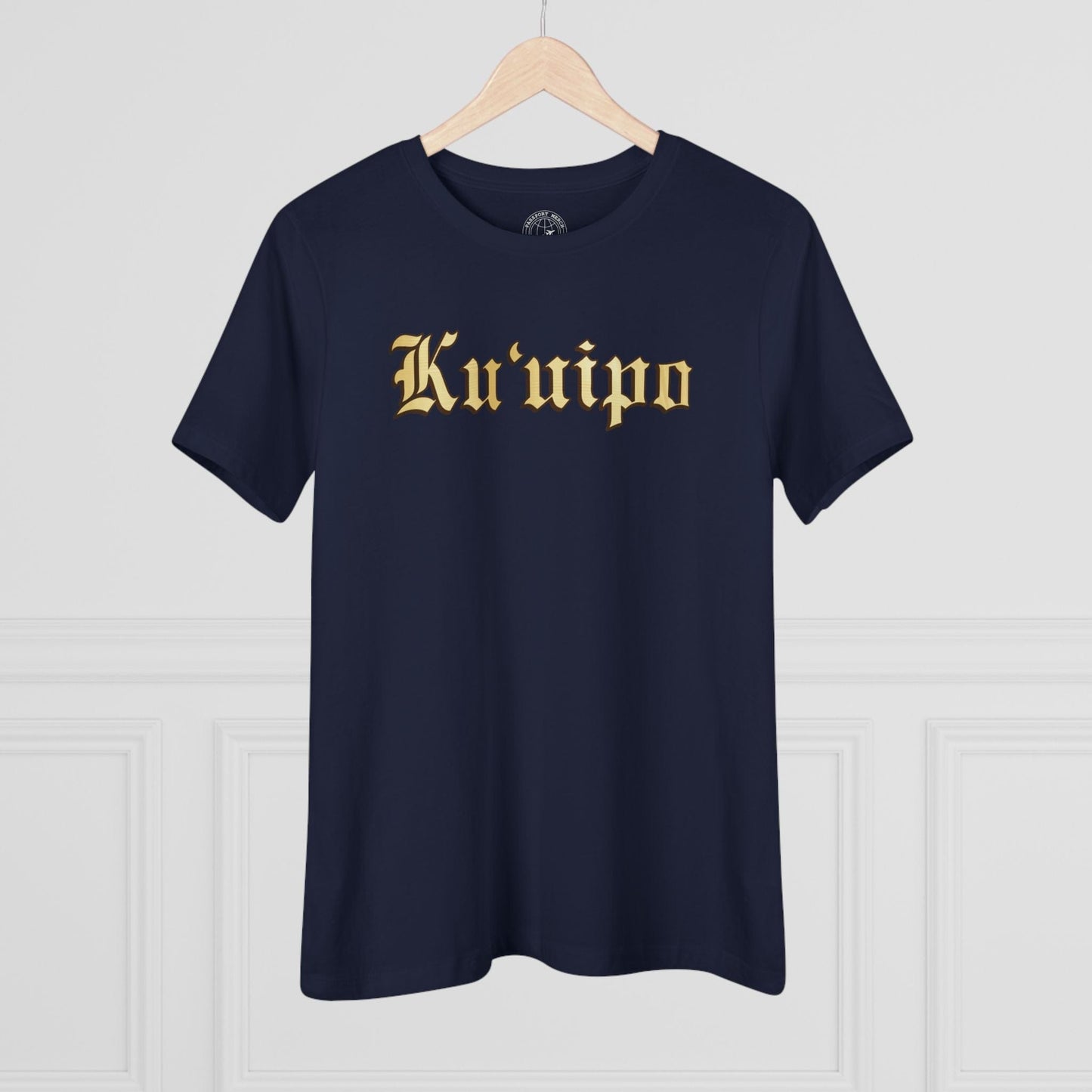 24-Karat Gold Ku'uipo (Hawaiian Jewelry Style), Womens Fit T-Shirt Navy / S