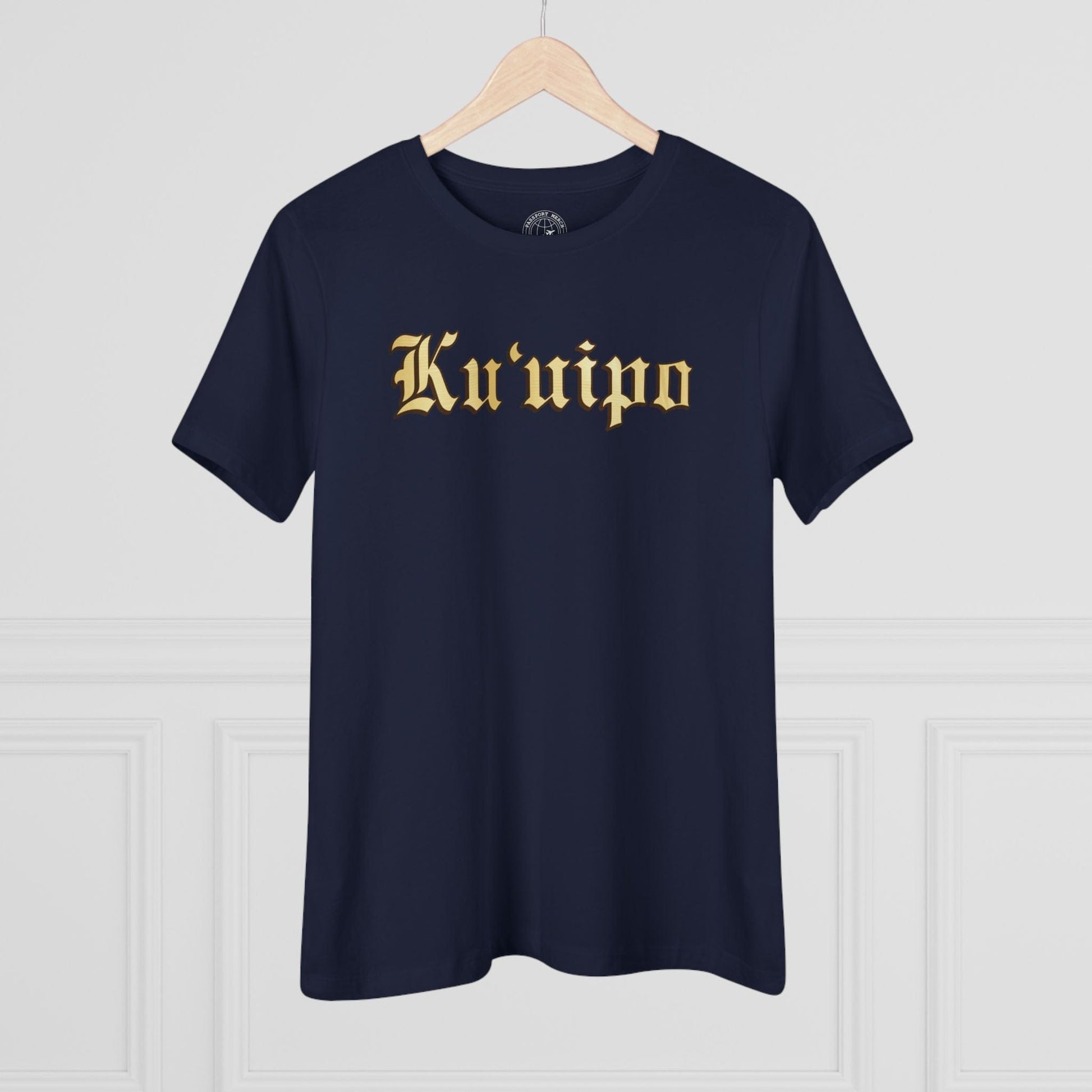 24-Karat Gold Ku'uipo (Hawaiian Jewelry Style), Womens Fit T-Shirt Navy / S
