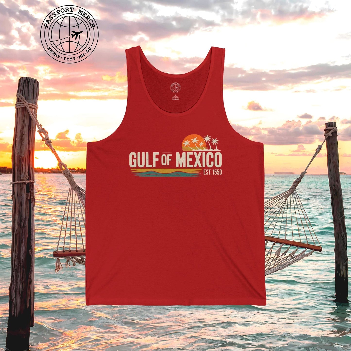 Vintage Retro Gulf of Mexico Tank Top