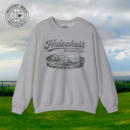 Haleakala National Park Vintage Monochrome, Hawaii Crewneck