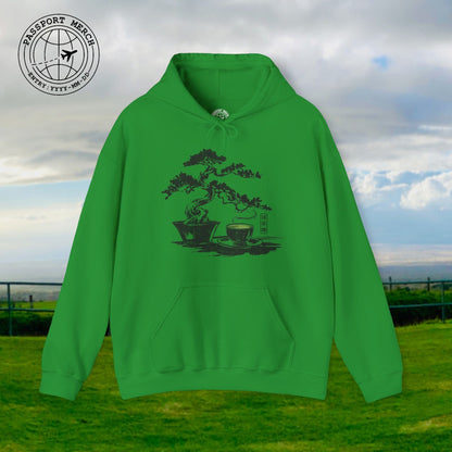 Vintage Matcha Zen, Japan Hoodie
