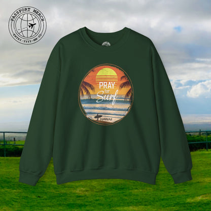 Pray for Surf Hawaii, Crewneck