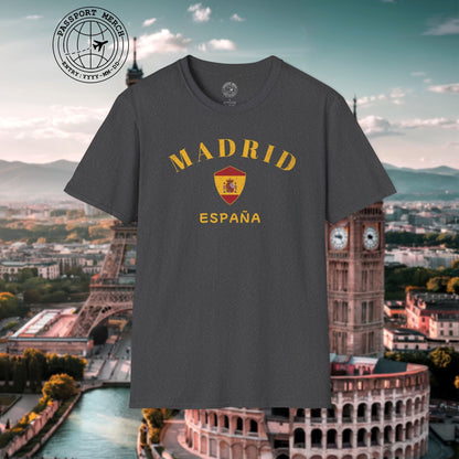 Madrid with Coat of Arms Spain T-Shirt