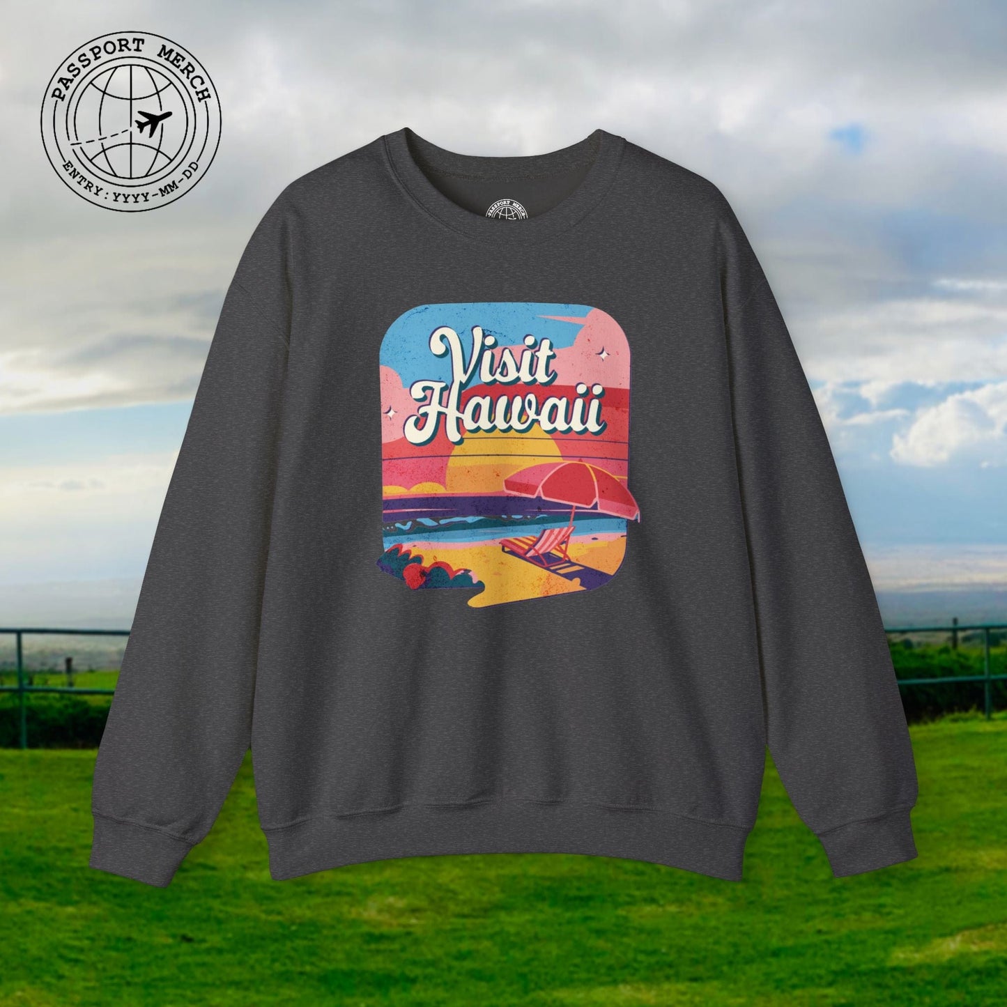 Retro Visit Hawaii Crewneck
