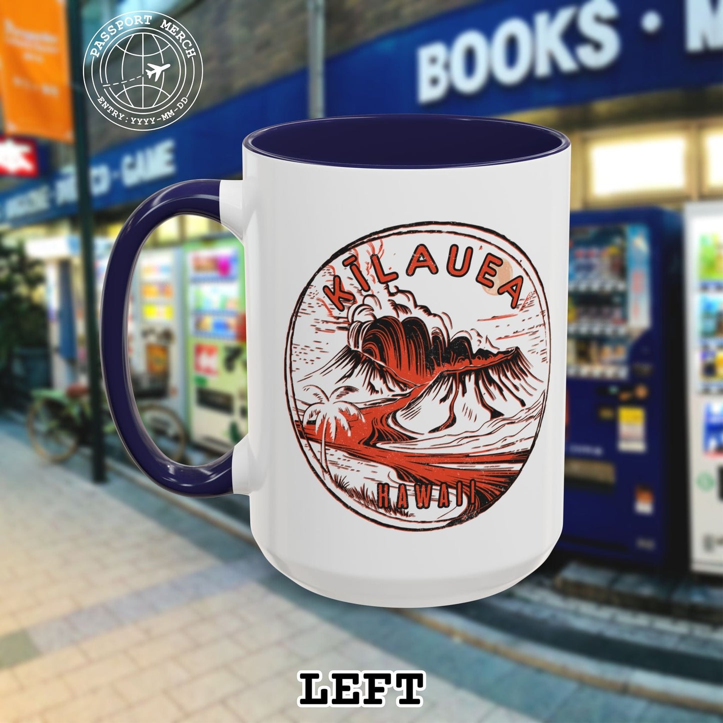 Vintage Kilauea Eruption, Hawaii 15oz Mug
