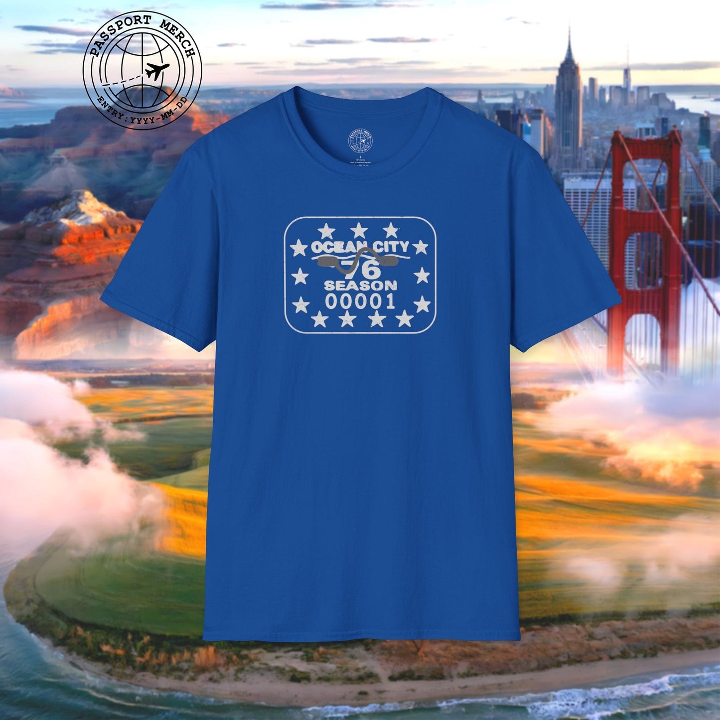 Vintage Ocean City 1976 Beach Tag, New Jersey T-Shirt