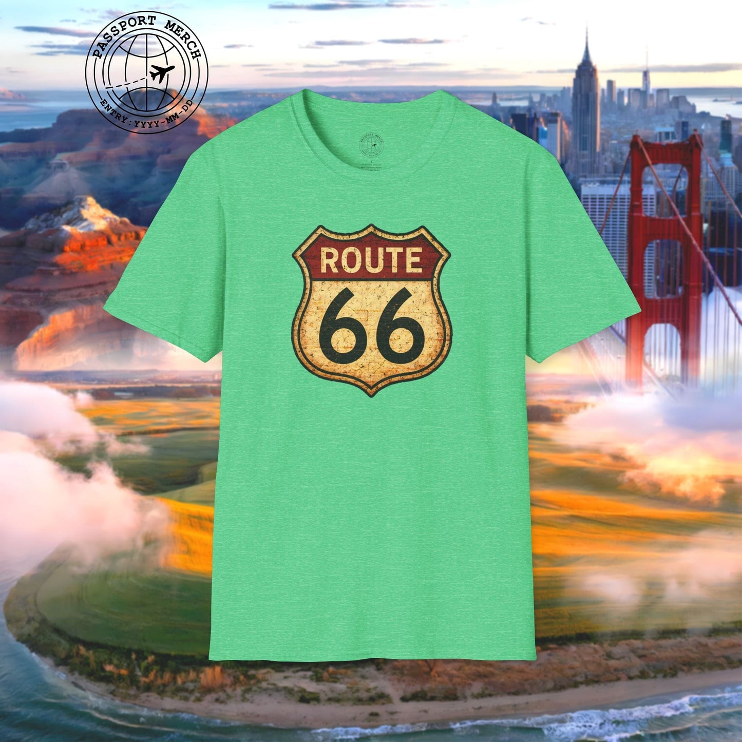 Signs of Wanderlust, Vintage Route 66, USA T-Shirt
