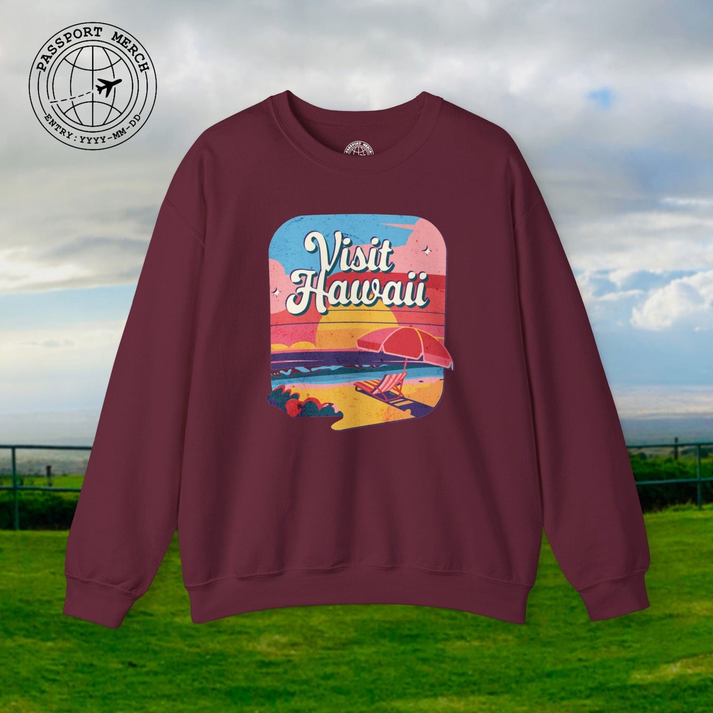 Retro Visit Hawaii Crewneck