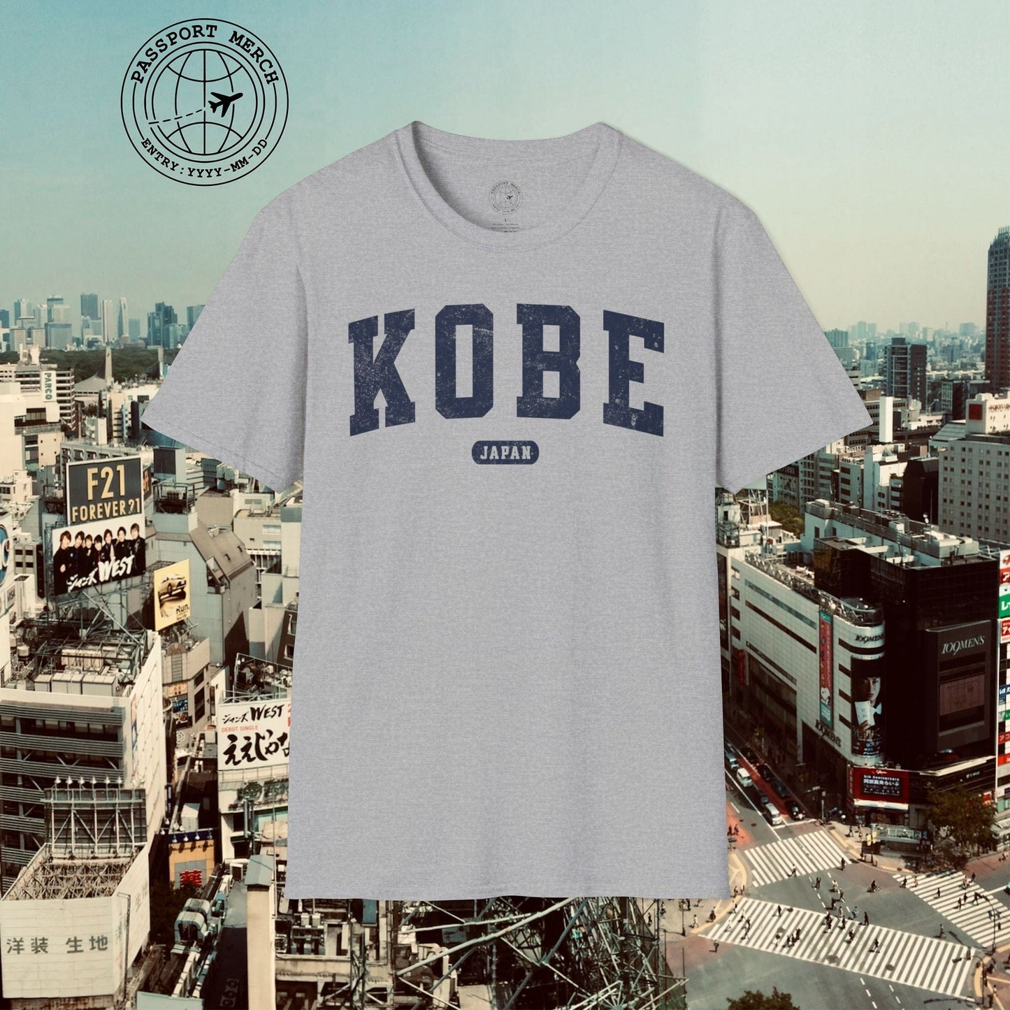 Classic Athletic (Bucket List Edition), Kobe, Japan T-Shirt
