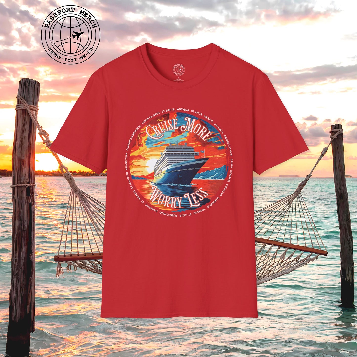 Cruise More Worry Less Caribbean T-Shirt