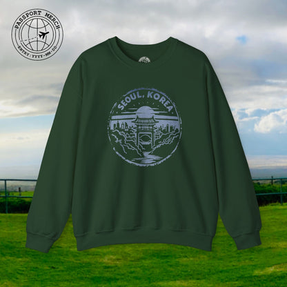 Vintage Badge, Seoul Korea Crewneck
