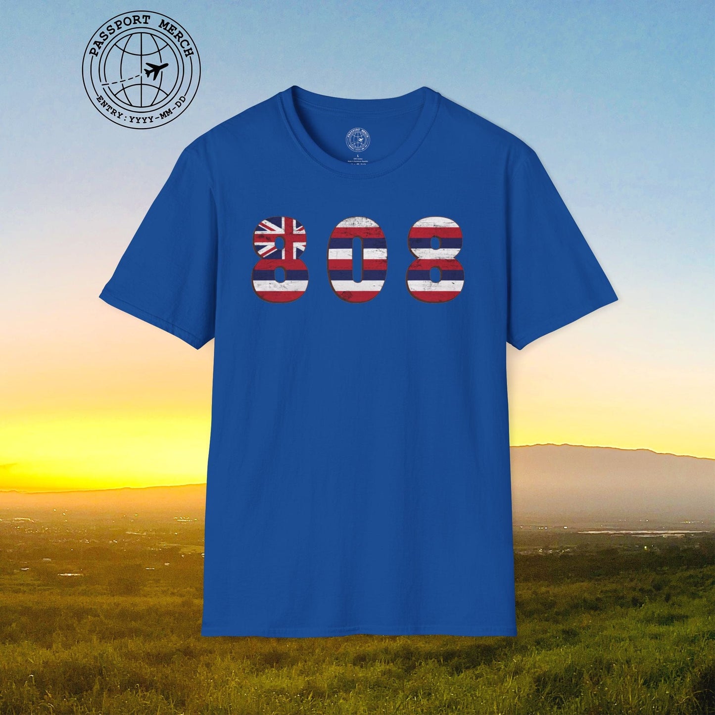 Woodworked 808 Flag, Hawaii T-Shirt
