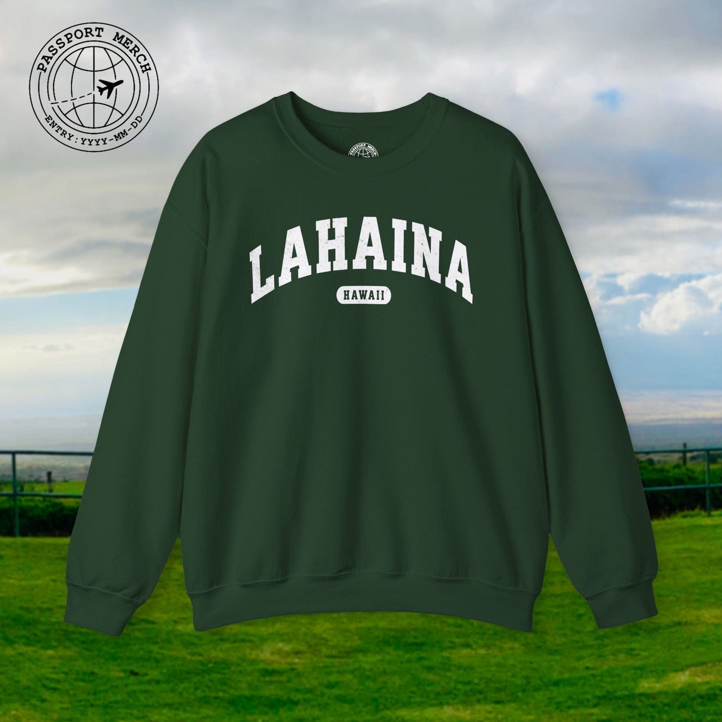 Classic Athletic, Lahaina, Hawaii (Fan Service) Crewneck