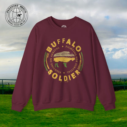 Vintage Buffalo Soldier, Jamaica Crewneck