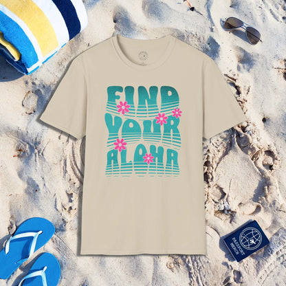 Retro Find Your Aloha, Hawaii T-Shirt