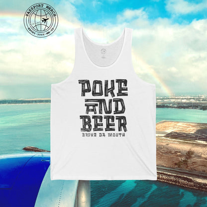 Poke and Beer, Hawaii Tank Top