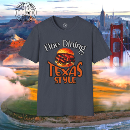 BBQ Brisket Fine Dining Texas Style T-Shirt